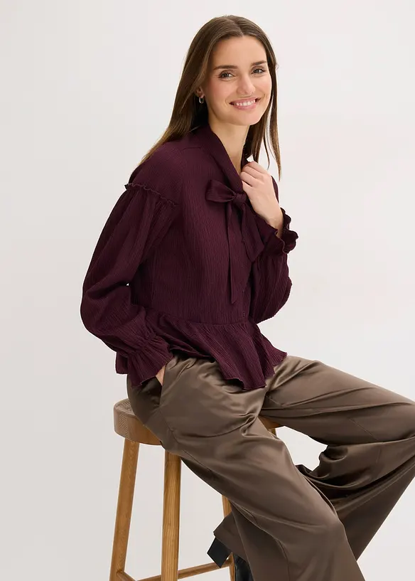 Shirt tuniek van gestructureerde jersey, bonprix
