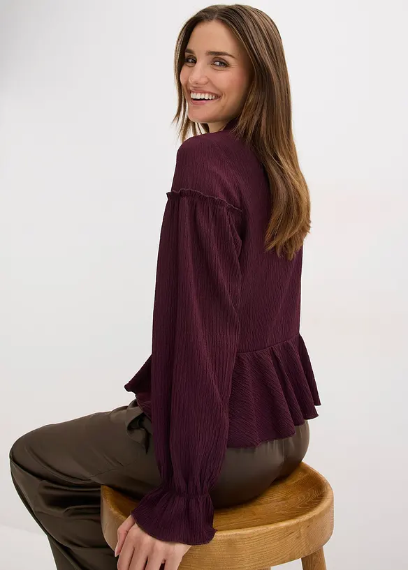 Shirt tuniek van gestructureerde jersey, bonprix
