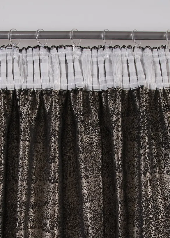 Jacquard gordijn met een grafisch patroon (1 stuk), bonprix
