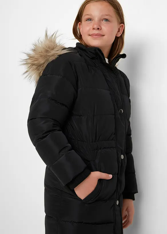 Lange gewatteerde winterjas, bonprix