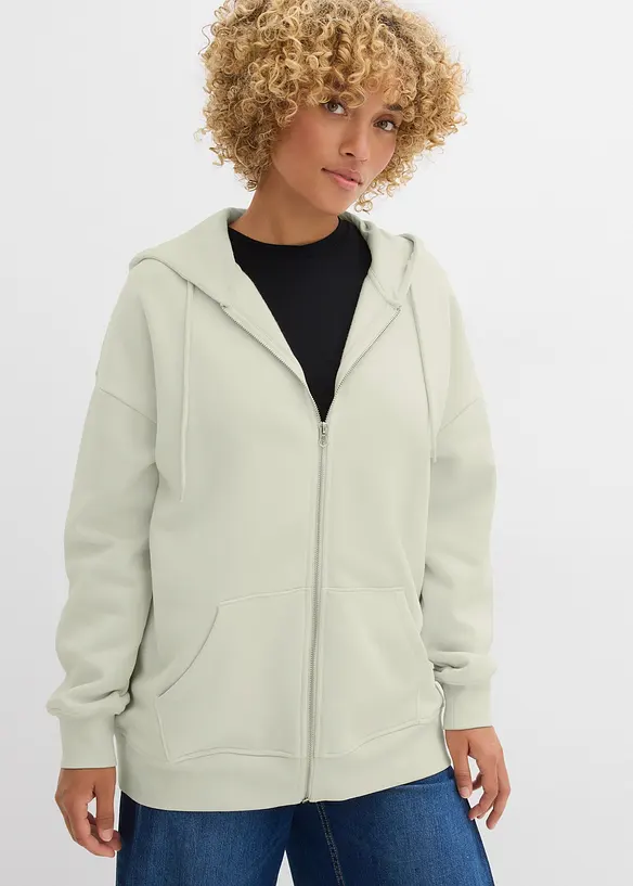 Oversized sweatvest met capuchon, bonprix