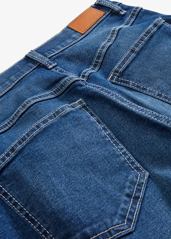 High waist instapjeans, straight (set van 2), bonprix
