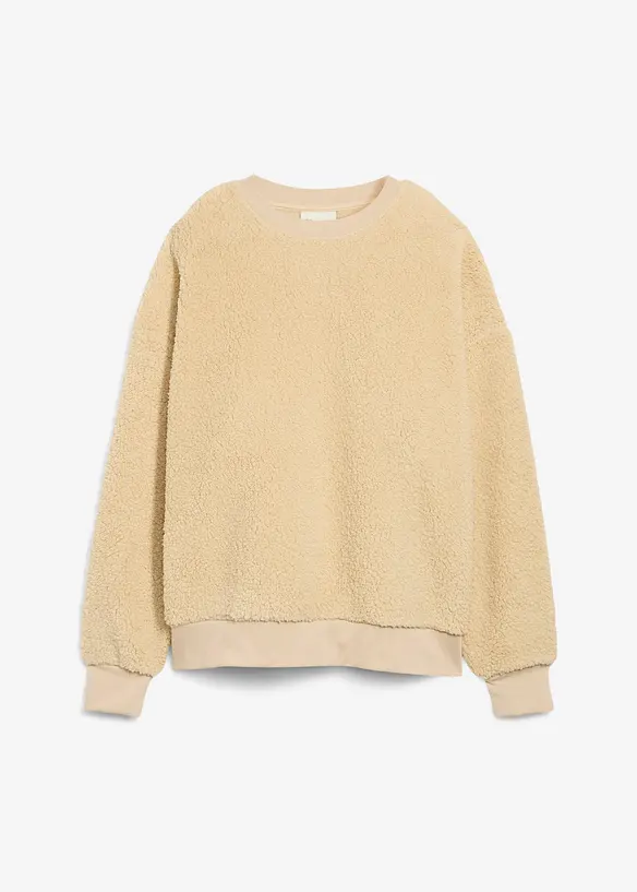 Fleece trui van teddy, bonprix