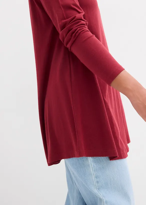 Longsleeve van een katoen/viscose-mengsel, bonprix