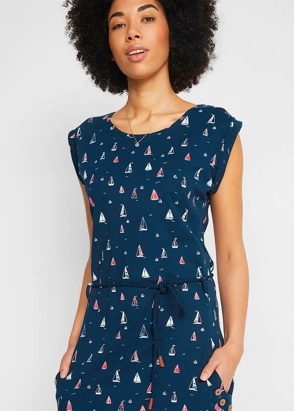 Shirtjurk met vleugelmouwen en print, bonprix