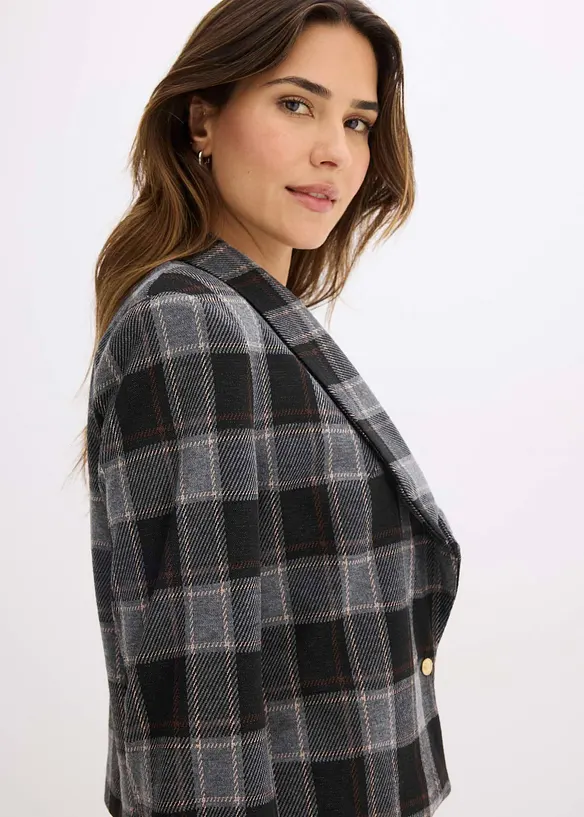 Korte blazer met sierknop, bonprix
