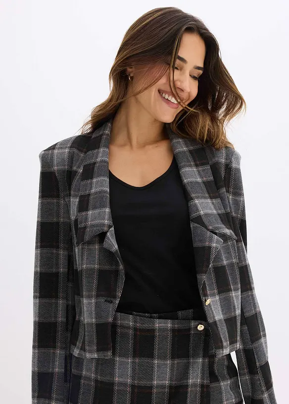 Korte blazer met sierknop, bonprix
