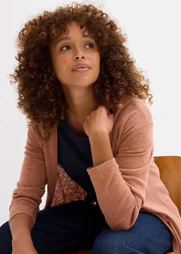 Lang vest, wordt open gedragen, bonprix