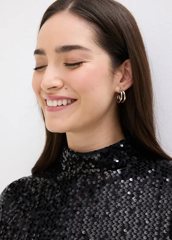 Top met pailletten, bonprix