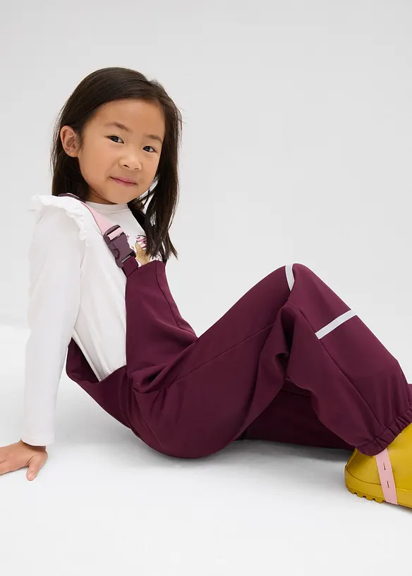 Waterafstotende thermische softshell regenbroek met bretels, bonprix