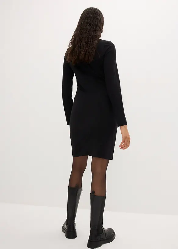 Jersey jurk van viscose (set van 2), bonprix