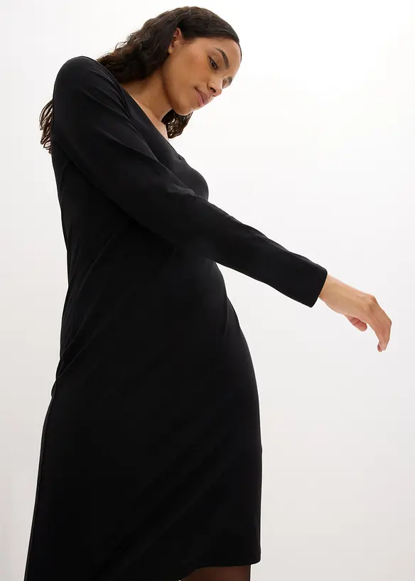 Jersey jurk van viscose (set van 2), bonprix