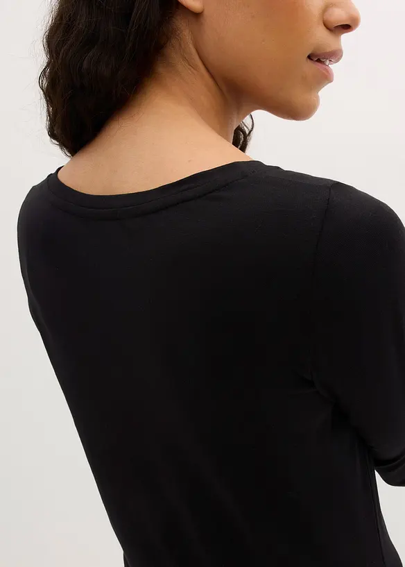 Jersey jurk van viscose (set van 2), bonprix