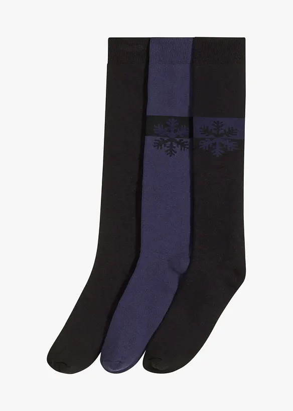 Thermo kniekousen met zacht frotté binnenin (3 paar), bonprix