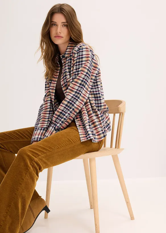 Flared broek van corduroy, bonprix