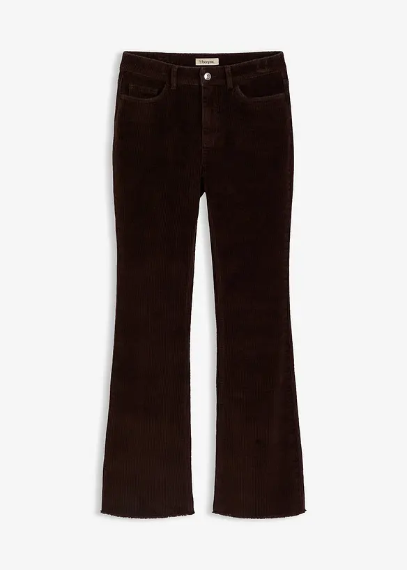 Flared broek van corduroy, bonprix