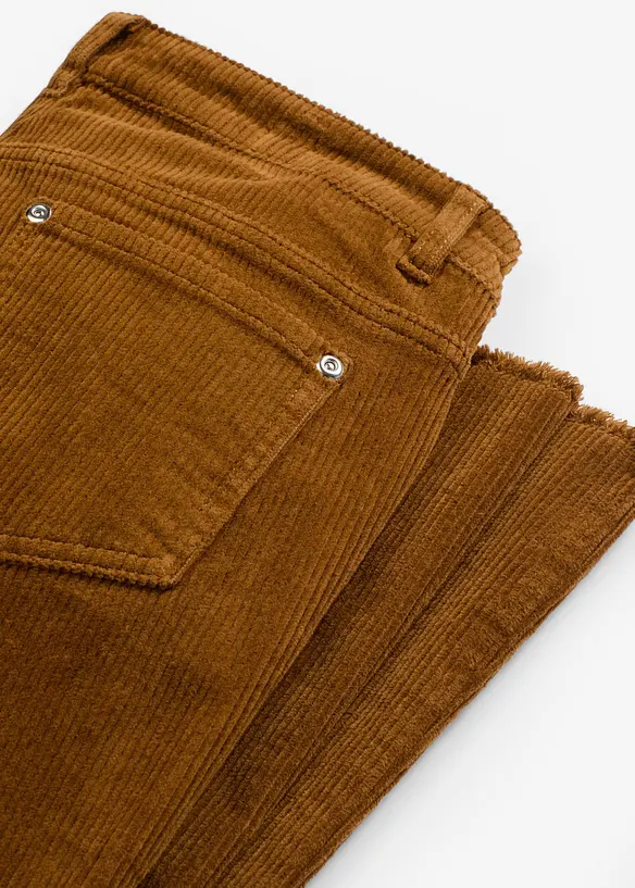 Flared broek van corduroy, bonprix