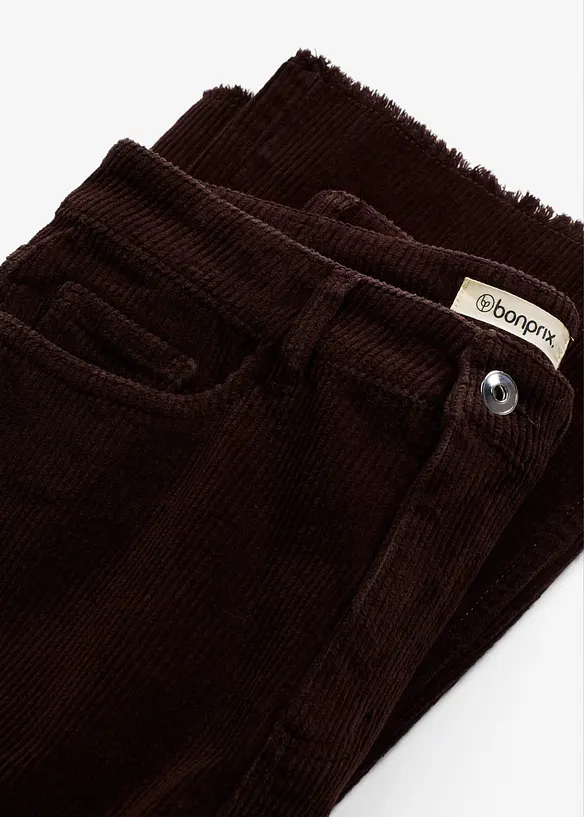 Flared broek van corduroy, bonprix