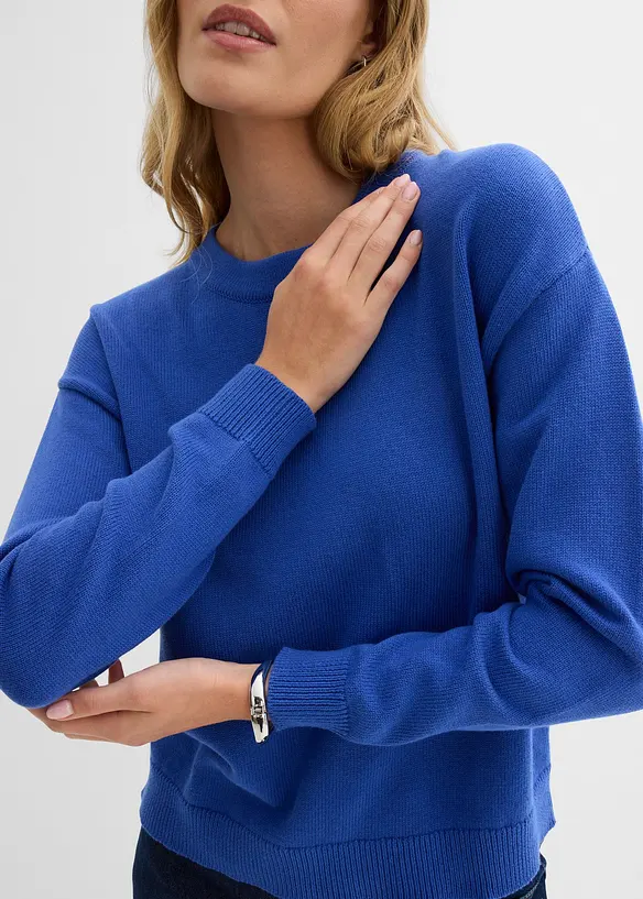 Oversized trui van puur katoen, bonprix