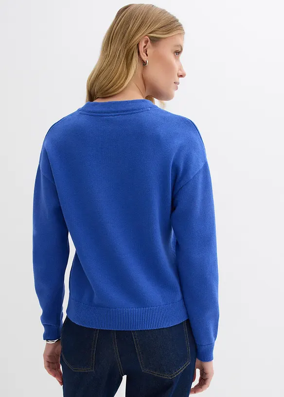 Oversized trui van puur katoen, bonprix