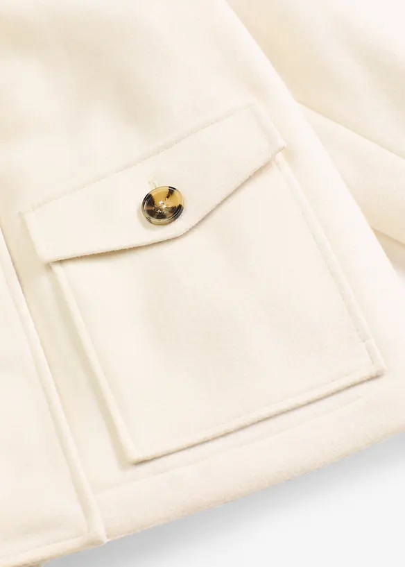 Winterjas in wollen look, bonprix