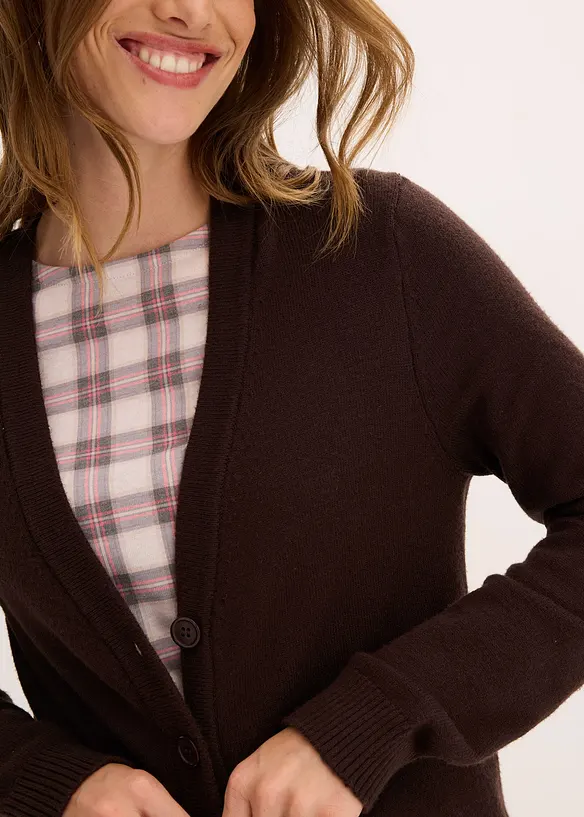 Lang vest in een zachte viscosemix, bonprix
