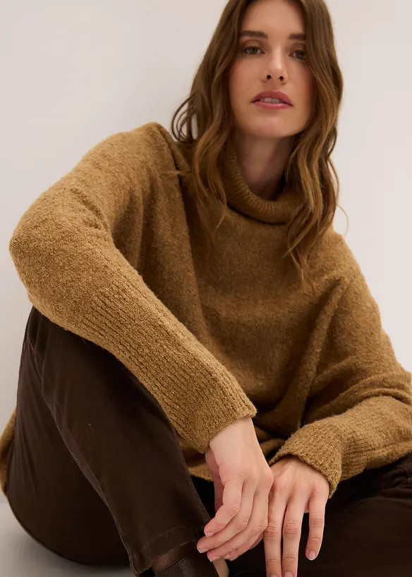 Oversized poncho trui, bonprix
