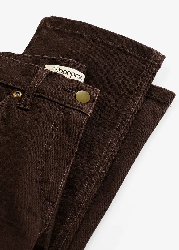 Twill broek van elastische katoenmix, bonprix