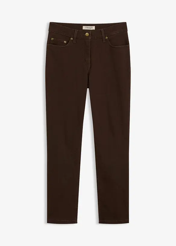 Twill broek van elastische katoenmix, bonprix