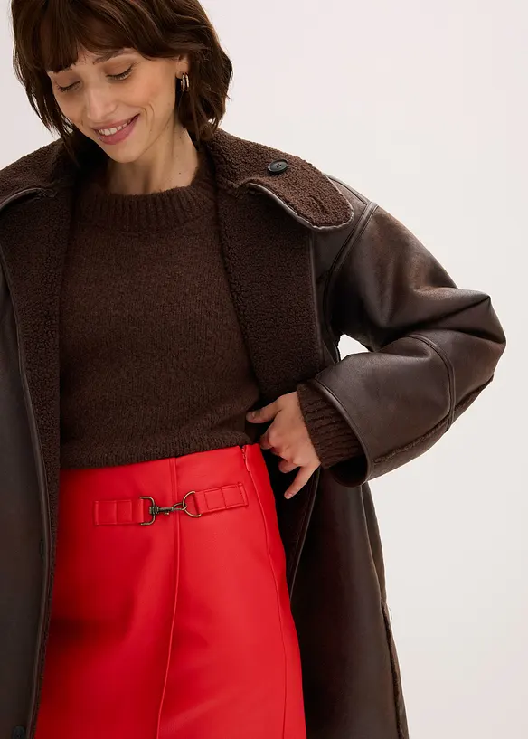 Imitatieleren rok, bonprix