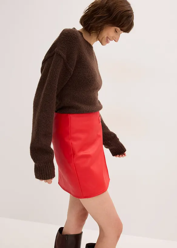 Imitatieleren rok, bonprix