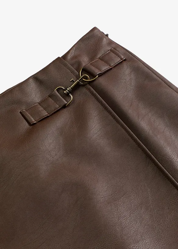 Imitatieleren rok, bonprix