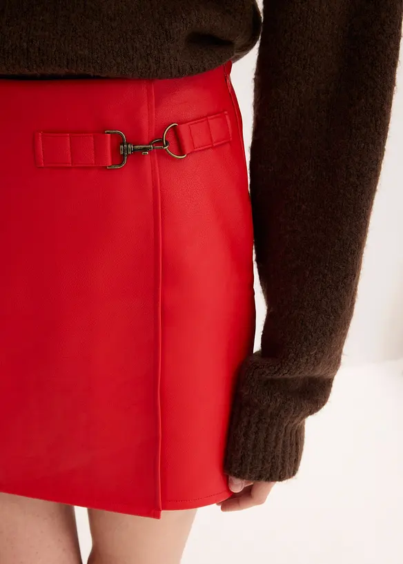 Imitatieleren rok, bonprix