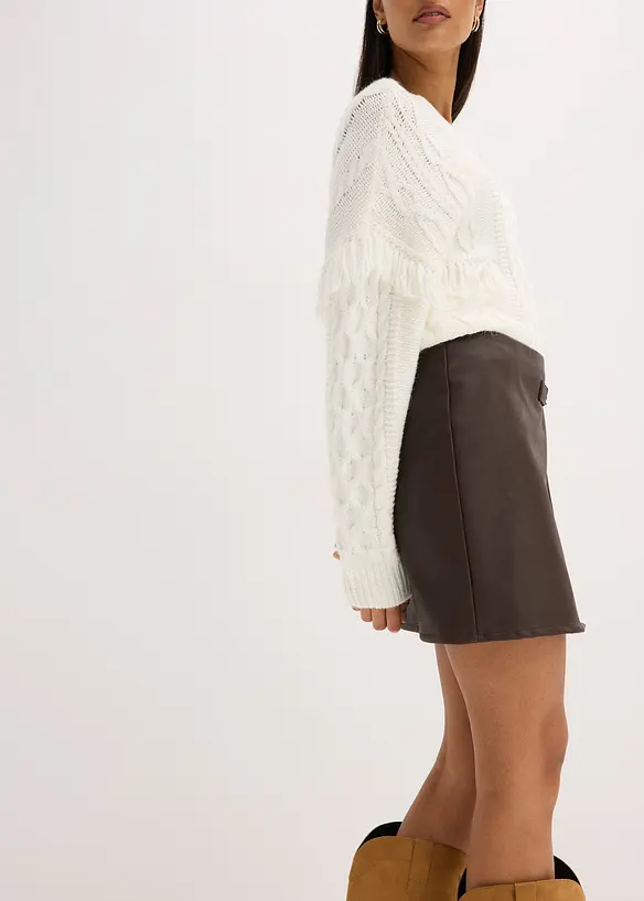 Imitatieleren rok, bonprix