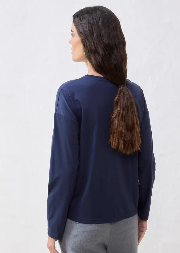 Longsleeve met zijde, bonprix