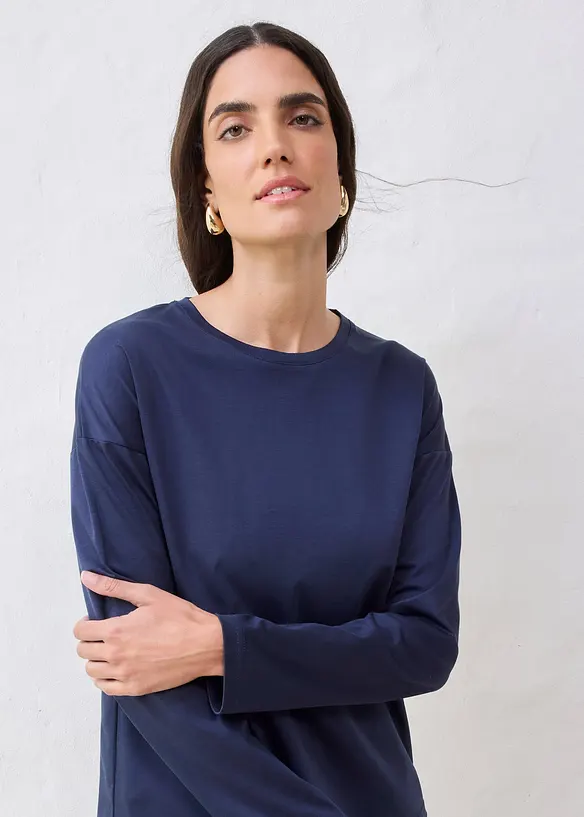 Longsleeve met zijde, bonprix