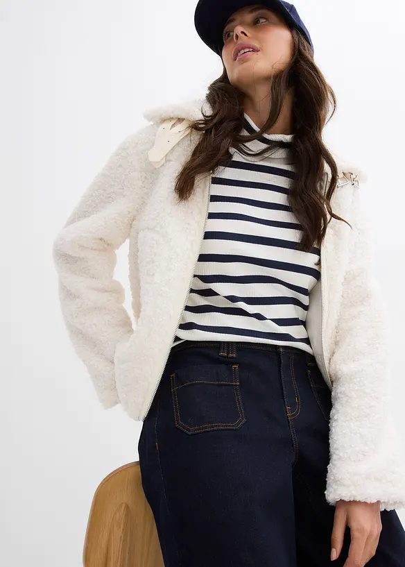 Straight jeans mid waist, bonprix