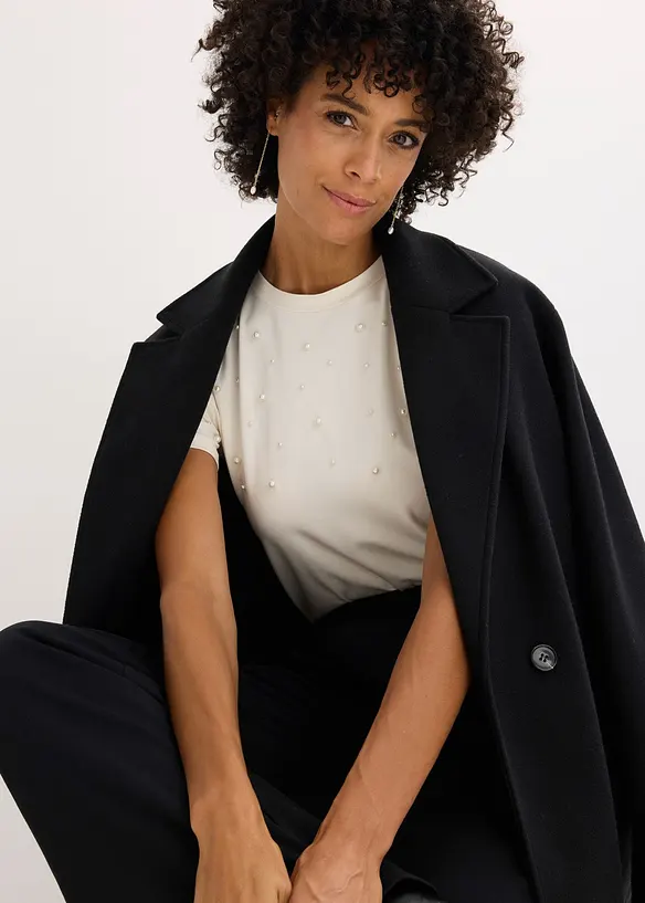 Shirt met parels, bonprix