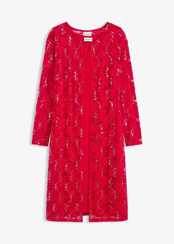 Jurk met kant (2-dlg. set), bonprix