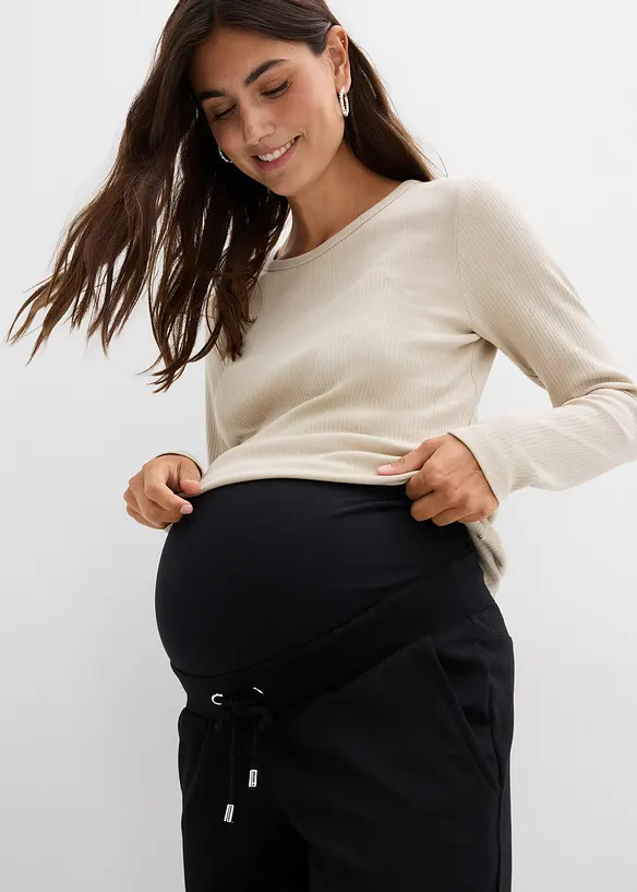 Zwangerschapsbroek van Punta di Roma met een elastische tailleband, bonprix