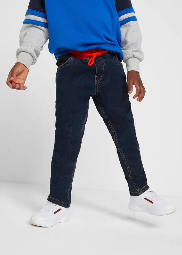 Thermojeans regular fit met jersey voering, straight, bonprix