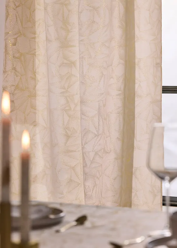 Jacquard gordijn met glans, ook in extra lang (1 stuk), bonprix