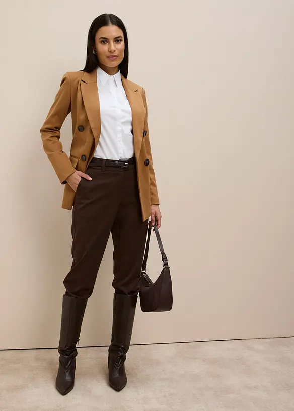 Stretch blouse, lange mouw, bonprix