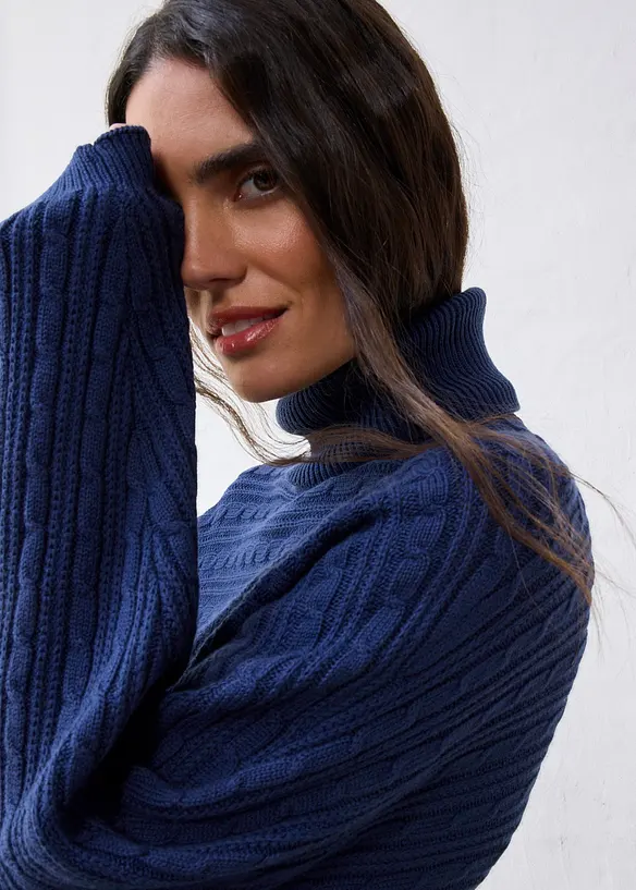 Oversized trui met merinowol, bonprix
