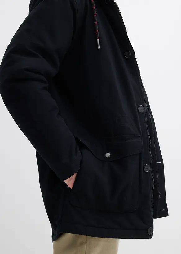 Winterparka met teddy voering in de capuchon, bonprix