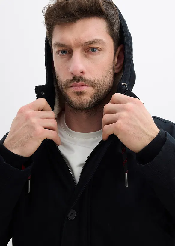 Winterparka met teddy voering in de capuchon, bonprix