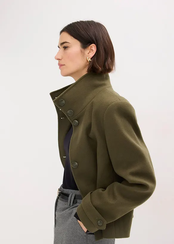 Jas in wollen look, bonprix