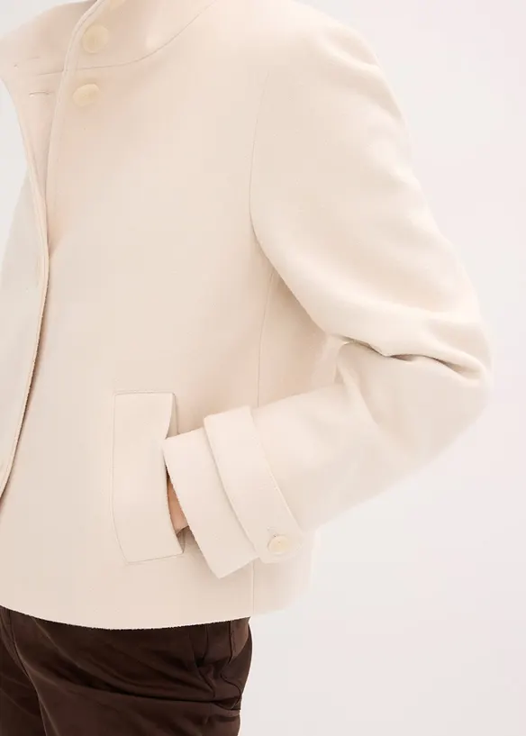 Jas in wollen look, bonprix