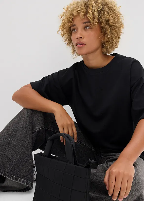 Lang sweatshirt van biologisch katoen, bonprix