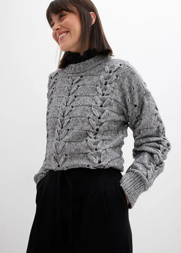 Broek van een zachte kasjmiermix, bonprix
